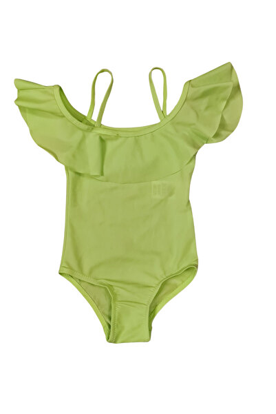 Butik Glowzia Yeşil Askılı Kız Çocuk Mayo