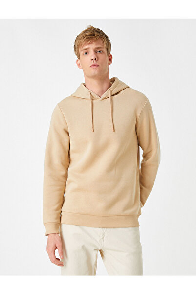 Koton Ανδρικό Φούτερ Μπεζ 3wam70050mk