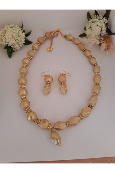 Minnoş Dükkan Bohemian Stylish Design Necklace Earring Set