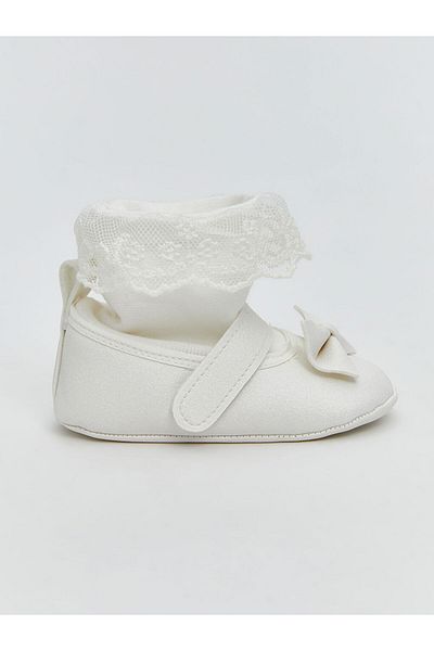 LC Waikiki Baby Girl Walking Shoes with Bow Detail