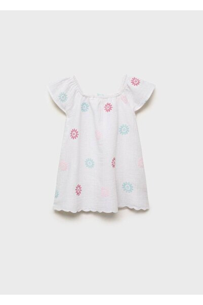 MANGO Baby İşleme detaylı elbise