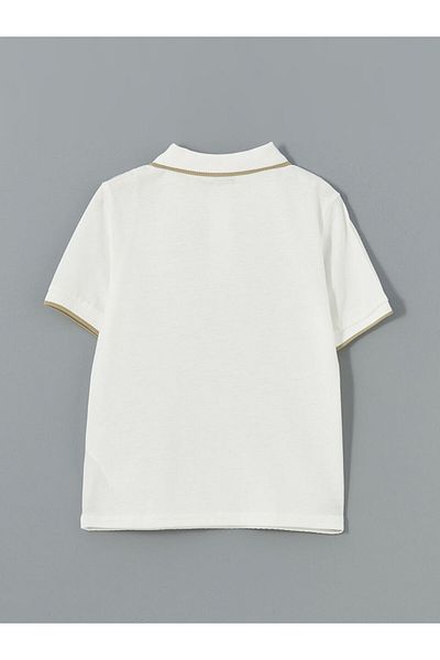 LC Waikiki Polo Neck Textured Boy's T-Shirt