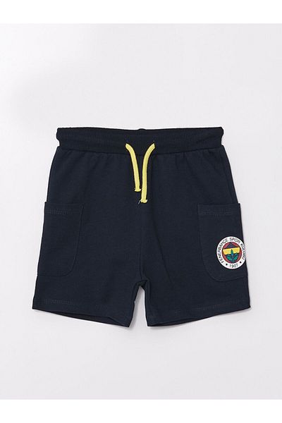 LC Waikiki Lcw Printed Baby Boy Shorts with Elastic Waist