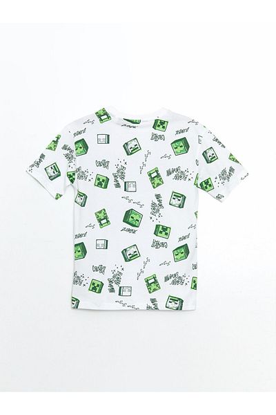 LC Waikiki Αγορικό μπλουζάκι με στάμπα LCW Crew Neck
