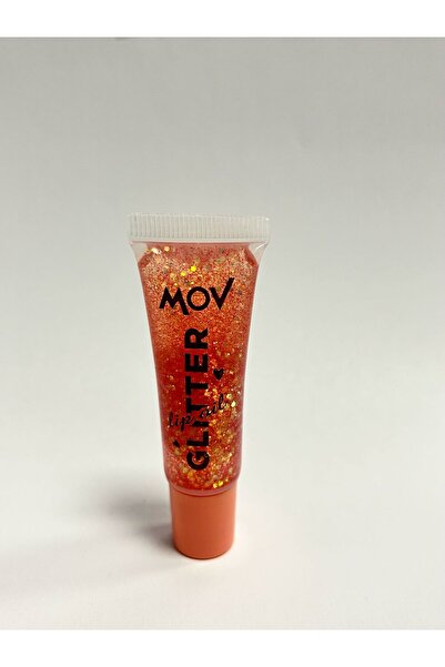 MOV GLITTER LIP NO:03 Turuncu - Simli Işıltılı Dudak Parlatıcısı & Nemlendirici