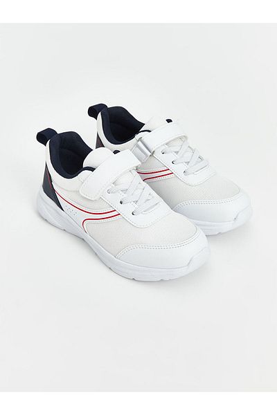 LC Waikiki Lcw Steps White Lace-Up and Velcro Boys' Sneakers