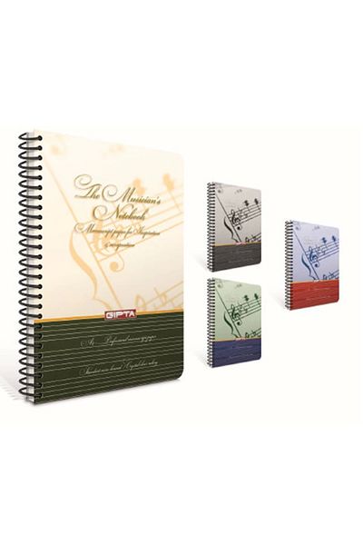 Gıpta A4 Hard Cover Music Notebook 80yp Spiral