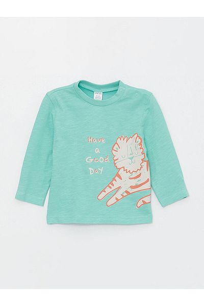 LC Waikiki Lcw Crew Neck Baby Boys T-Shirt and Pants 2-Piece Set Fast Fashion