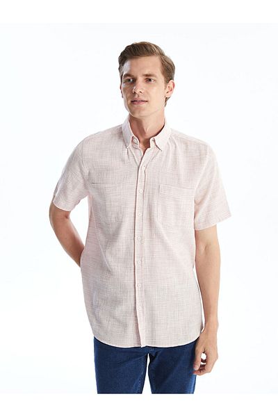LC Waikiki Ανδρικό πουκάμισο με κοντό μανίκι New Season Regular Fit - S4NF40Z8