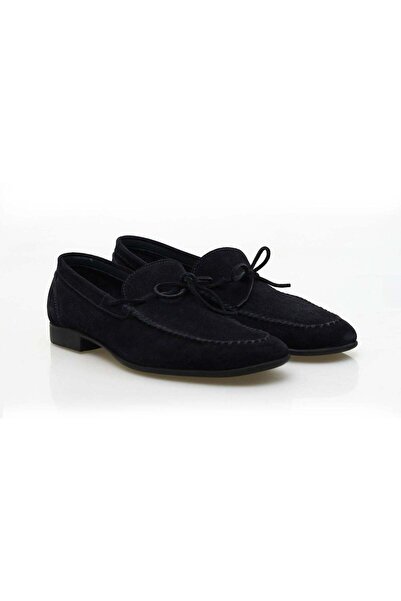 Butik SİYAH RENK BAĞCIKSIZ HAKİKİ DERİ ERKEK AYAKKABI