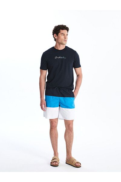 LC Waikiki Lcw Short Size Color Block Men's Swim Shorts Fast Fashion