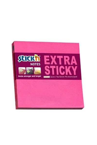 Gıpta Hopax Stickn Adhesive Note Paper Extra 90 Yp 76x76 Neon Pink 21671
