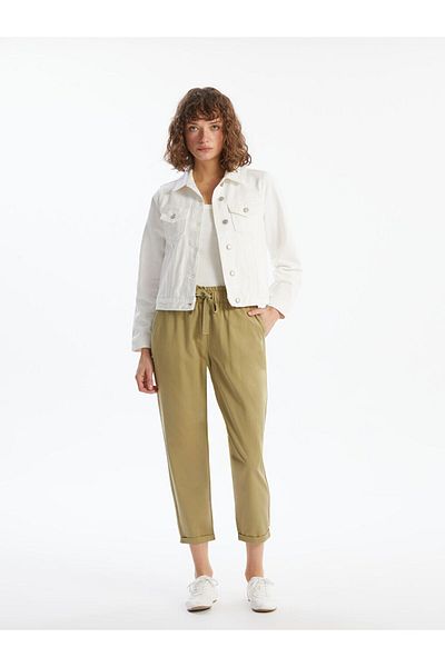 LC Waikiki Shirt Collar Women's Jean Jacket