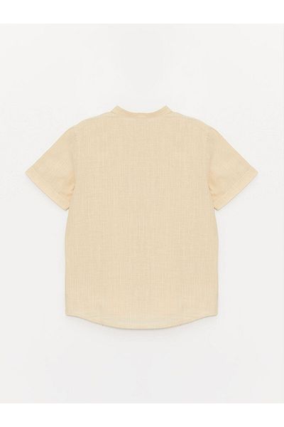 LC Waikiki Hakim Collar Basic Short Sleeve Boy's Shirt