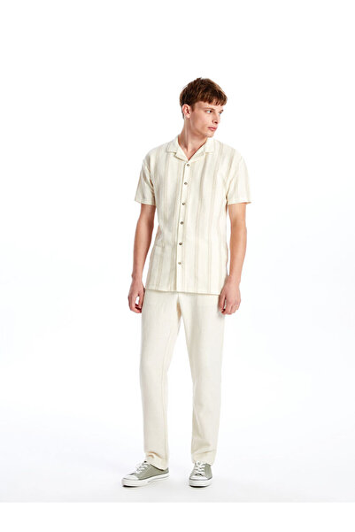 LC Waikiki Ανδρικό πουκάμισο με κοντό μανίκι με ρίγες