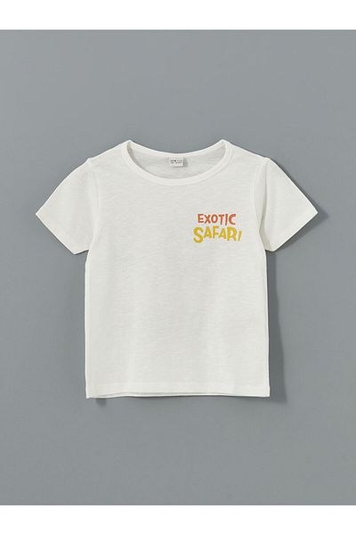 LC Waikiki Set de pijamale pentru băiat cu gât crew cu pantaloni scurți