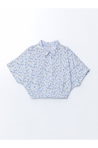 LC Waikiki Bluză crop pentru fetiță cu flori