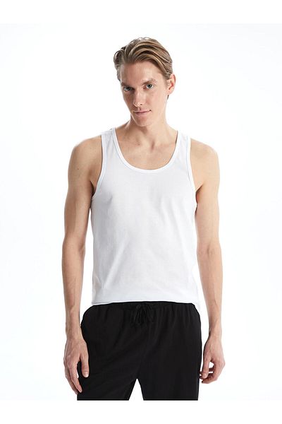 LC Waikiki New Season U Neck Combed Cotton Men's Undershirt 2-Piece - S5Ht98Z8