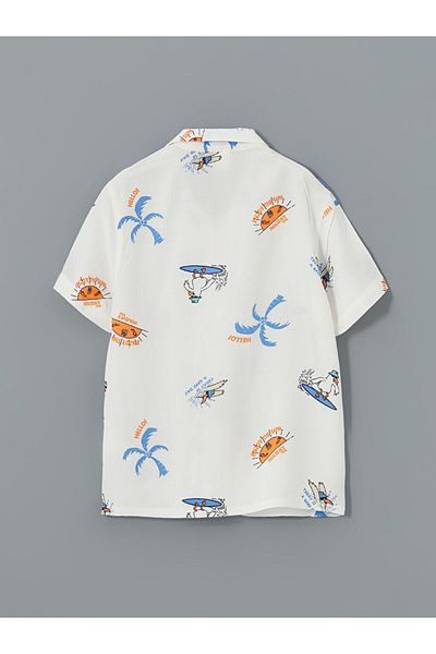 LC Waikiki Resort Collar Short Sleeve Baby Boy Shirt
