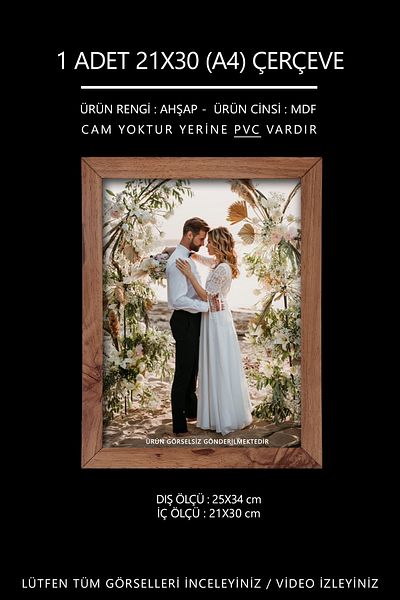 yhfoto 1 Piece - A4 Frame - Certificate Frame - A4 Frame - 21X30 Frame - Diploma Frame