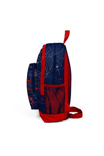 Coral High 23720 Red Spider Patterned Four Compartment Backpack