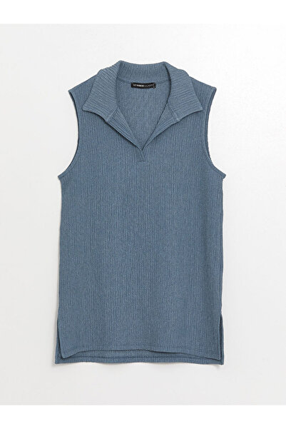 LC Waikiki بلوزة نسائية ذات ياقة بولو من مجموعة إنديجو للموسم الجديد من GÜLİS...