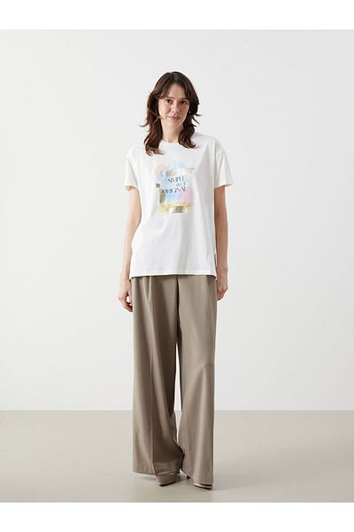 LC Waikiki Crew Neck Printed Women's T-Shirt