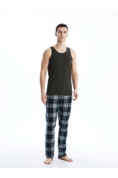 LC Waikiki Lcw U-Neck Combed Cotton Men's Singlet 2-Pack Fast Fashion