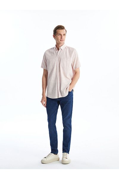 LC Waikiki Ανδρικό πουκάμισο με κοντό μανίκι New Season Regular Fit - S4NF40Z8