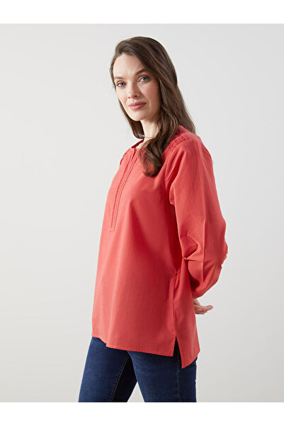 LC Waikiki Γυναικεία μπλούζα με κεντητό γιακά