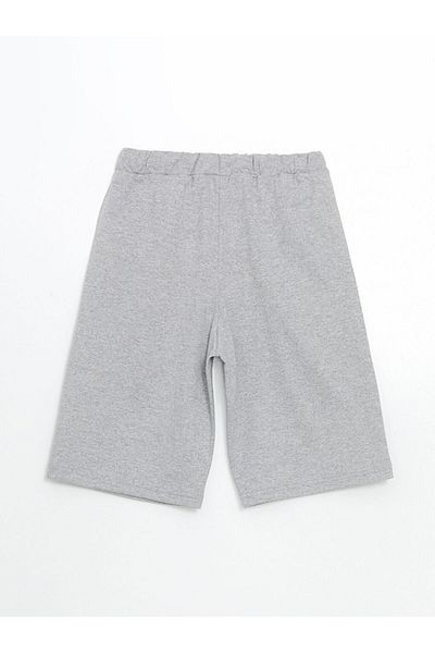 LC Waikiki Lcw Eco Gray Elastic Waist Boy Shorts