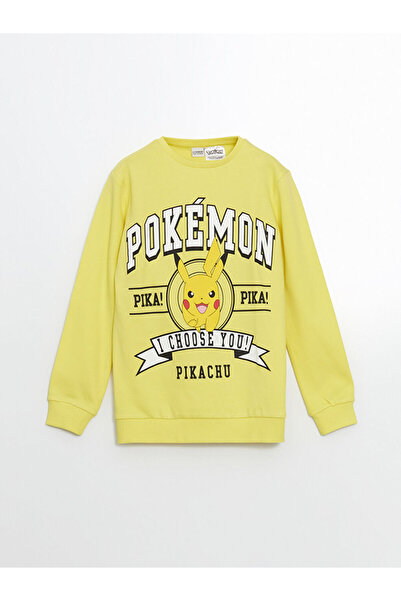 LC Waikiki تي شيرت LCW Kids باللون الأصفر برقبة دائرية بيكاتشو مطبوع للأولاد