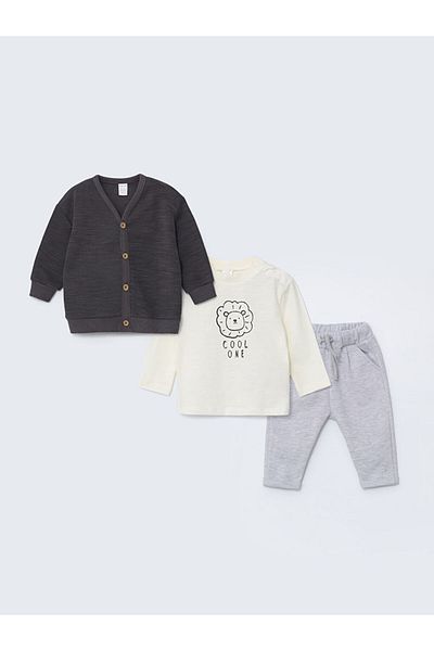 LC Waikiki V-Neck Baby Boy Suit 3-Piece