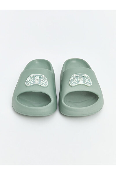 LC Waikiki LCW STEPS Papuci pentru băiat cu imprimeu verde