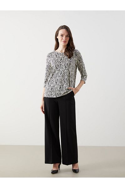 LC Waikiki Crew Neck Patterned Women's T-Shirt