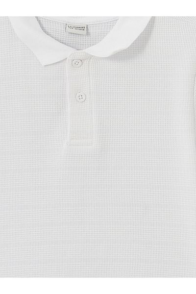 LC Waikiki Tricou pentru băiat cu guler polo texturat de sezon nou - S55738Z4