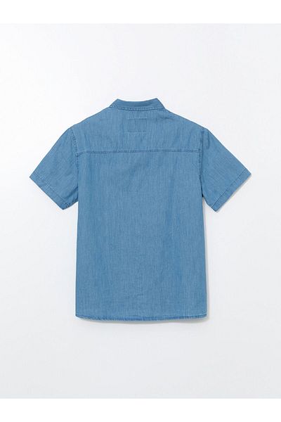 LC Waikiki Regular Fit Short Sleeve Men's Jean Shirt