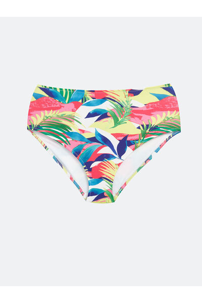 LC Waikiki Рожеві квіткові жіночі плавки бікіні від GÜLİS GİYİM