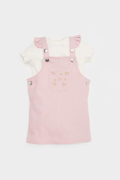 DeFacto Pink Baby Girl Top-Under Set E5480A5/Pn86
