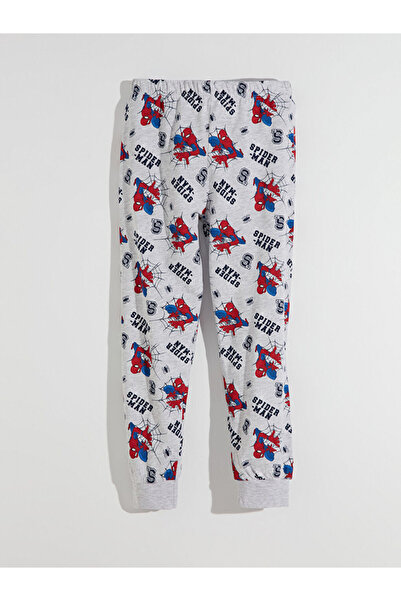 LC Waikiki Printed Boys' Pajama Bottoms with Spiderman and Waist Cord for Sty...