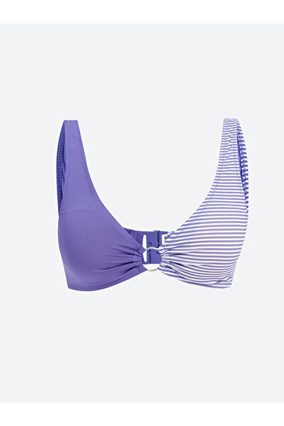 LC Waikiki Lila Striped Women's Bikini Top