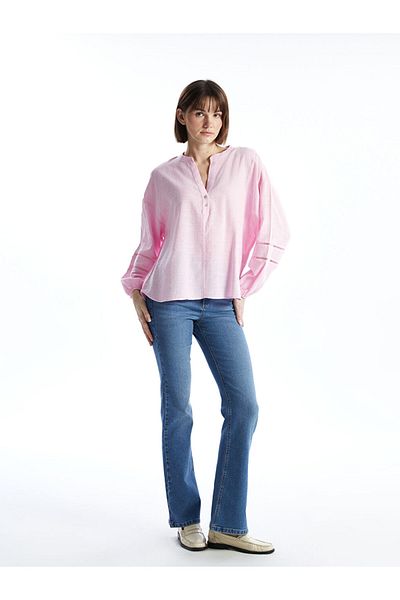 LC Waikiki Γυναικεία μπλούζα με απαγορευμένο γιακά Oversize