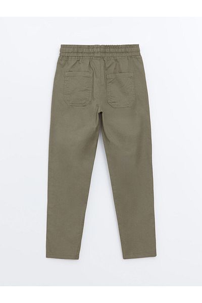 LC Waikiki New Season Elastic Waist Linen Blend Boys' Trousers - S58703Z4