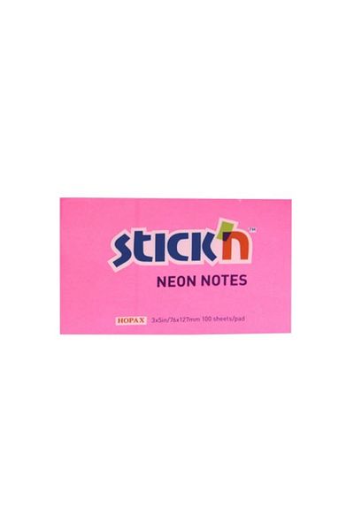 Gıpta Stickn 76x127 Neon Pink Adhesive Note Holder 100 Yp