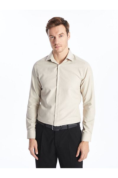 LC Waikiki Cămașă Dobby pentru bărbați, cu mânecă lungă, slim fit
