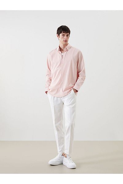 LC Waikiki Regular Fit Long Sleeve Striped Men's Shirt