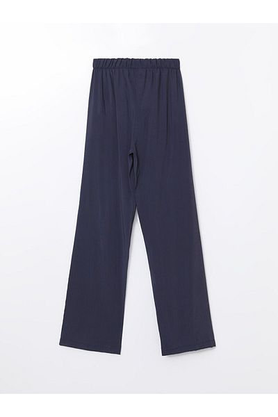 LC Waikiki Lcw Modest Navy Blue Elastic Waist Women's Trousers