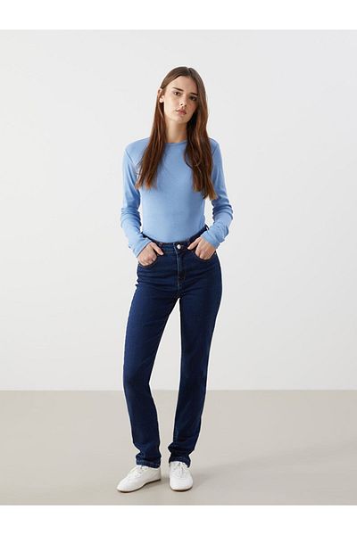 LC Waikiki Pantaloni Jean de damă Straight Fit