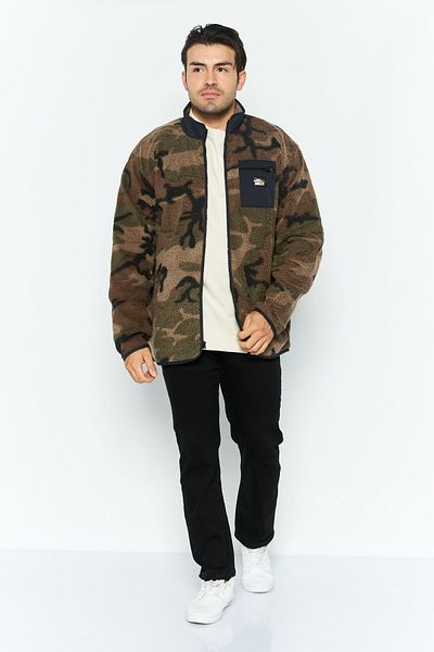 Hurley Men Mock Neck Long Sleeve Camouflage Sweatshirt, Multicolor