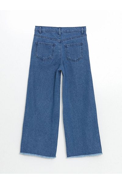 LC Waikiki Pantaloni de jeans pentru fete cu talie elastică ajustabilă de sezon nou - S5HL73Z4
